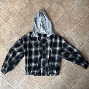Plaid Hoodie Jacket